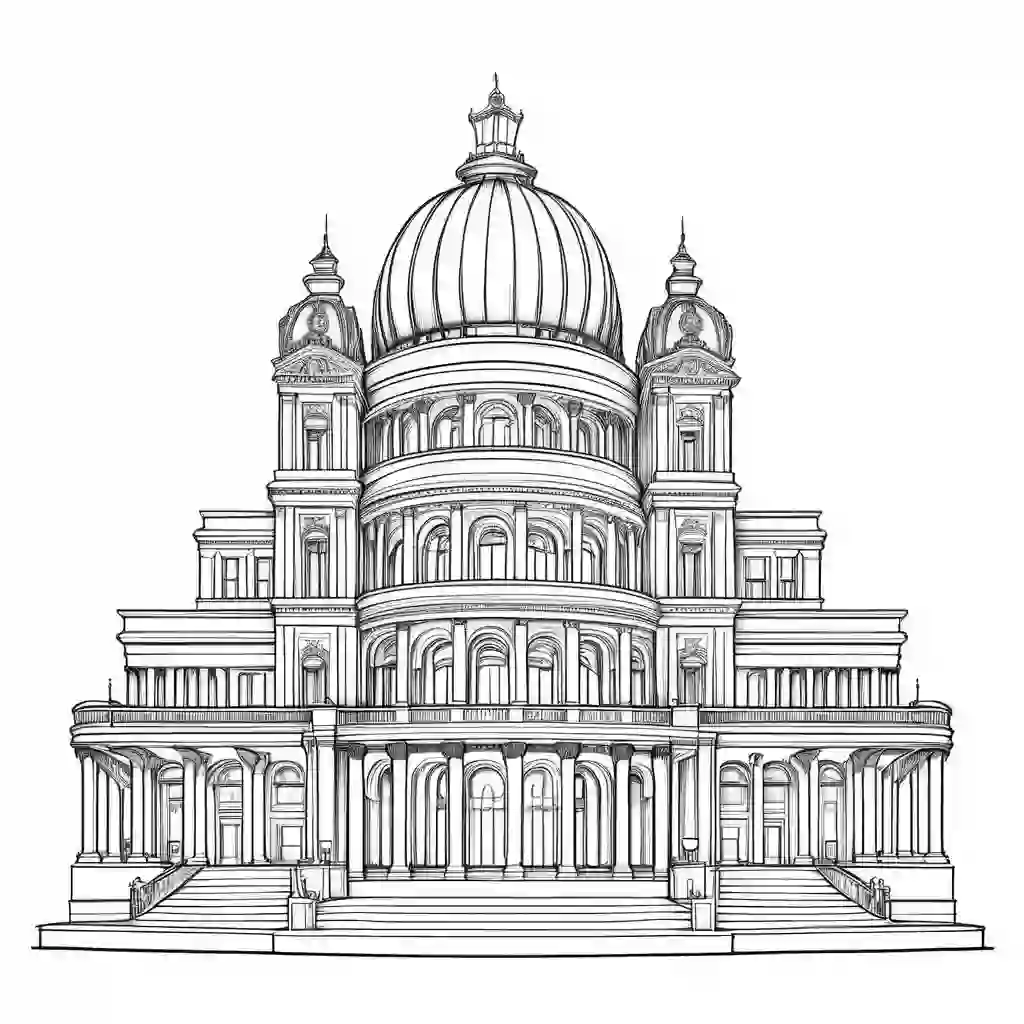 Opera Houses coloring pages